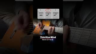Playing a riff from Never Let You Go