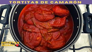 🌟Tortitas De Camarón Con Nopales En Chile Rojo🌶|Preparalas De Esta Manera Y Le Encantarán A Todos 👌🤤