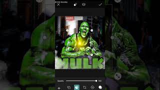 Rock to HULK | photo editing picture eaditing mobile editing | PicsArt photo editing tutorial#marvel