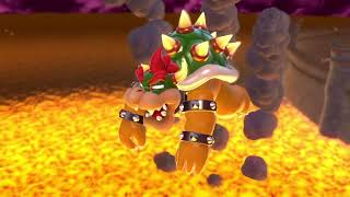 Purple plays Nintendo switch super Mario 3d world bowser s’ lava lake keep video 44