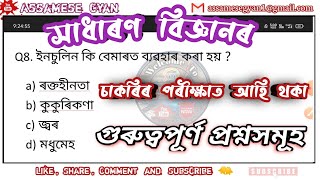 Assam GS for Competitive Exams | GS Top MCQs | Assam Police, SI, DHS, APSC, EXCISE, PNRD | Part - 1|