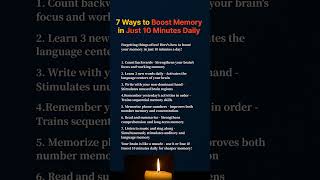 Forget Memory Loss! 10 Minutes Daily = Sharper Mind at Any Age  #healthandwellnessforseniors