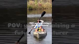 Showing him the world through experiences #mommylife #momandson #kayak #adventuretime  #familygoals