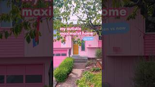 my autistic maximalist home then vs now! 🌈 #maximalism #homedesign #interiordesign #autistic