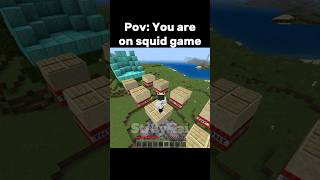 Pov: You are on squid game #minecraft #shorts