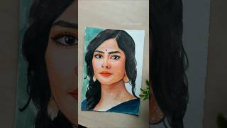 #mrunalthakur #artwork #shortsfeed #artist #watercolorpainting