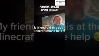 POV: When I AM STEVE sounds different #minecraftmovie #steve #liveaction #movie