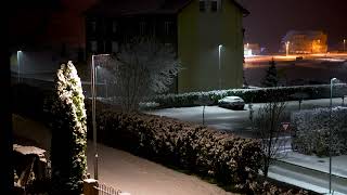Street Light in the Snowy Night
