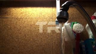 Hot Water Flowing From The Tap In Slow Motion [FULL HD 1080p]