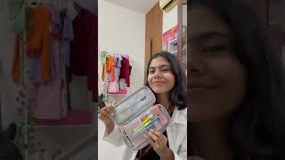 What’s In My College Bag? 🌸 #shorts #college #whatsinmybag