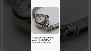 Caravelle N3 womens watch 10k R.G.P w/ diamonds [Tested]
