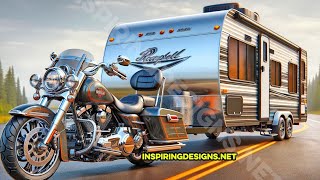 🚐✨ 2026 Harley-Davidson Motorcycle Towing Luxury Camper Trailer 🏍️⚡ Ultimate Road Adventure