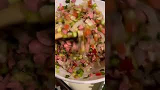 Botana time! Esta rica botana can be made in under 10 minutes! - Cook oil and add duritos - Picar y