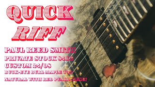 PRS Private Stock 8460 Custom 24/08 Buck-eye Burl Maple Top Natural with Red Pearl Resin