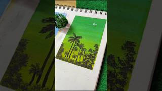 Scenery painting #shorts #gauche #paintings #gaucho #art #youtubeshorts #ytshorts #naturedrawing