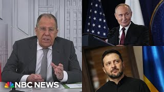 Russian FM Lavrov says no Putin-Zelenskyy meeting is planned, despite WH claims