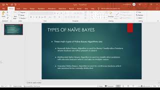 Types of Naive Bayes Algorithms
