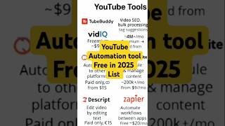 best YouTube automation tool free in 2025 list #viraltech #youtubeautomation #youtubeshorts #viral