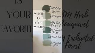 Popular green paint colors.. Let’s try them out! #greenpaint #diyhome #nurserydecor #paintcolors