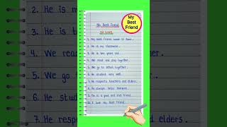 10 Lines On My Best Friend in English/Essay On My Best Friend in English/My Best Friend Essay