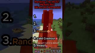 Ranking The MOST MENACING Minecraft Moments!