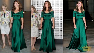 キャサリン妃、V&A写真センターのオープニングでエレガントなオフショルダーのツイードドレスを披露