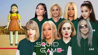 Celebrities in Squid Game (Green Light Red Light)