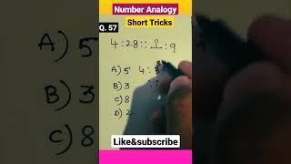 Q. 57 Number Analogy |Reasoning Tricks in telugu|NTSE, group-4, SSC, RRB, NMMS| #tspsc #ssc