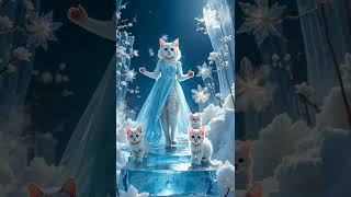 "Silver Cat Queen's Magical Moonlight Runway 🌙✨ | Glow Dust, Kittens & Glam!" #ytshorts