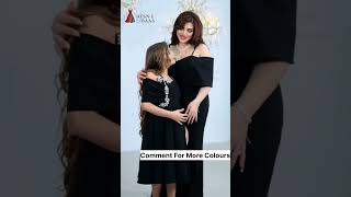 Elegant Matching Black Dresses for Mother & Daughter | Husn-e-Libaas Fashion 2025 👗✨