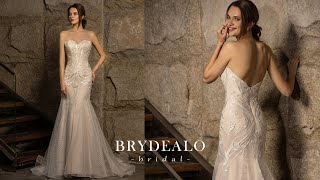 Style 2Q037 | Strapless Sweetheart Lace Tulle Mermaid Wedding Dress