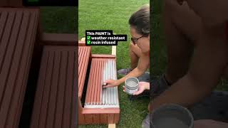 Outdoor paint that adheres to plastic!! It's called Rethunk Junk Resin Paint shop reviveitdecor.com