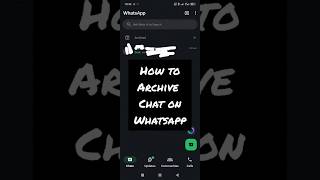 This is how you archive and unarchive a chat on WhatsApp. #whatsapp #archive #archivechat #chats