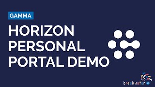 Gamma Horizon: Personal Portal Demo