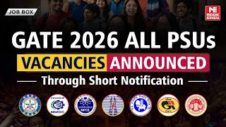 GATE 2026 PSU募集開始！ | DRDO、GAIL、NPCIL、NMDCなど