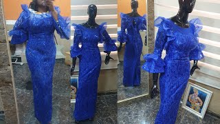 HOW TO MAKE A STRAIGHT GOWN WITH ILLUSION
