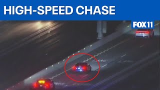 LIVE: High-speed dangerous police chase in LA