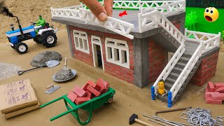 diy making modern Bricks House With Toilet an Balconies Science Project @SmallCreator