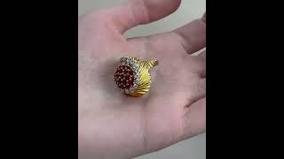 Diamond ruby ring circa 1940s