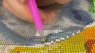 Oddly Satisfying Diamond Painting | Close-Up ASMR 🎧
