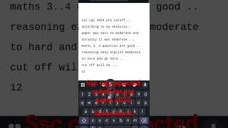 #ssc #cgl2025 #ssccutoff #sscviral #viral ssc cgl prelims cutoff expected #sscexam #ssccgl