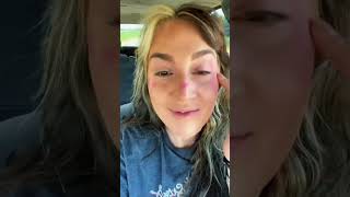 Grwm- car edition #makeup #comedy #makeuptutorial #makeuplook #roadtrip #blueeyeliner #browneyes