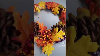 Easy DIY Fall Wreath #shorts