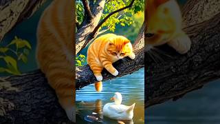 बाघ बिल्ली को खा जाती है🤯😱। #shorts #funny #trendingshorts