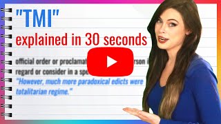 What Does TMI Mean In Slang? 🤐 Too Much Info Explained!
