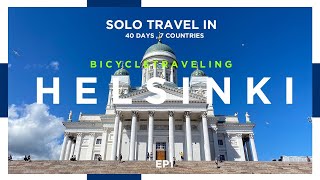 (CC Sub) 自己同單車去歐洲旅行40日？ | Solo Traveling in Europe with bicycle | 芬蘭堡 | 赫爾辛基大教堂 |【北歐】【芬蘭#1】