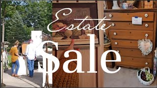 ESTATE SALE shop with me | We hit the jackpot | French Cottage Decor & more 🩷