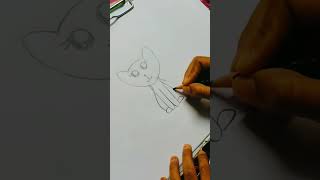 Cat drawing 🥰 #youtubeshorts #shorts #viral #cat #trending #music
