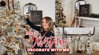 2025年クリスマスの飾り付けを一緒に楽しみましょう // クリスマスの飾り付け // 心地よいニュートラルなクリスマスの飾り付け