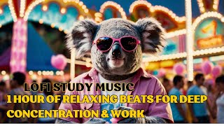 Lofi Study Music: 1 Hour of Relaxing Beats for Deep Concentration & Work #noadds